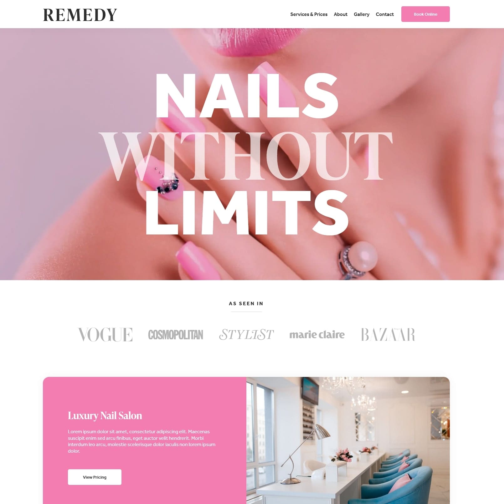 Remedy -Homepage